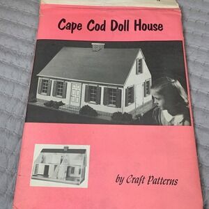 Vtg Cap Cod Doll House Pattern By Craft Patterns By A. Neely Hall 1977